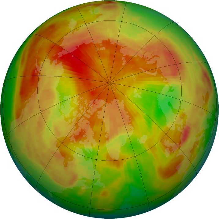 Arctic ozone map for 01 May 1984
